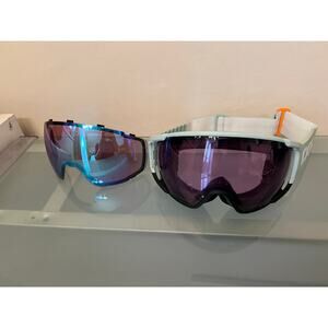 Poc Zonula comp ski snowboard winter snow goggles two lenses light green band